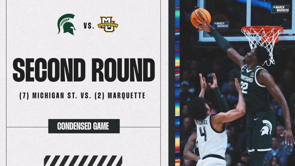 Michigan State vs. Marquette – Second Round NCAA tournament extended highlights Michigan State vs. Marquette - Second Round NCAA tournament extended highlights