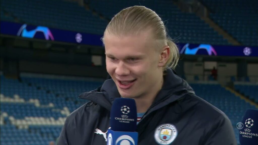 Erling Haaland jokes with Thierry Henry and talks making Champions League history | UCL on CBS