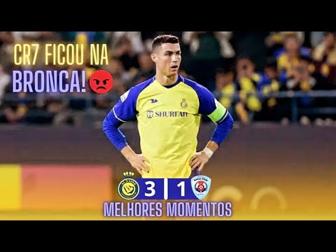 CR7 SAI DE CAMPO INSATISFEITO MAS AL NASSR VENCE O ABHA POR 3X 1 NAS QUARTAS DA COPA DO REI SAUDITA.