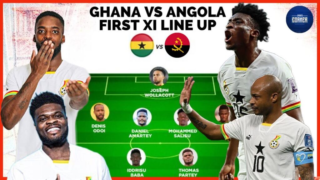 Ghana🇬🇭 Vs Angola🇦🇴 Black stars possible XI lineup Chris Hughton must… | Kudus, Partey, Ayew
