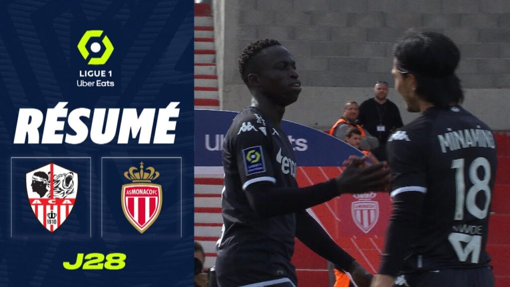 AC AJACCIO - AS MONACO (0 - 2) - Résumé - (ACA - ASM) / 2022-2023