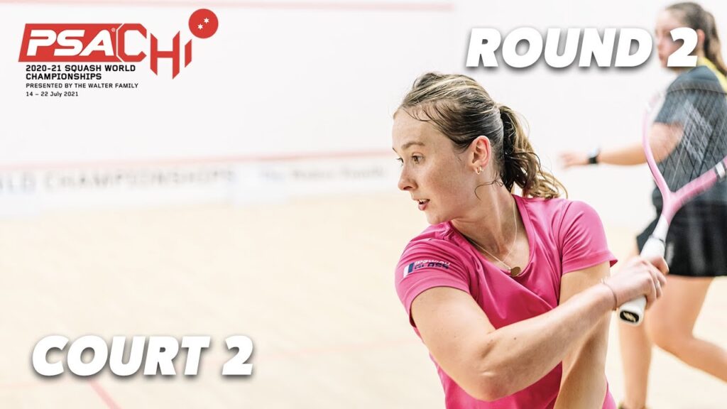 Live Squash - PSA World Championships 20/21 - Rd 2 - Court 2