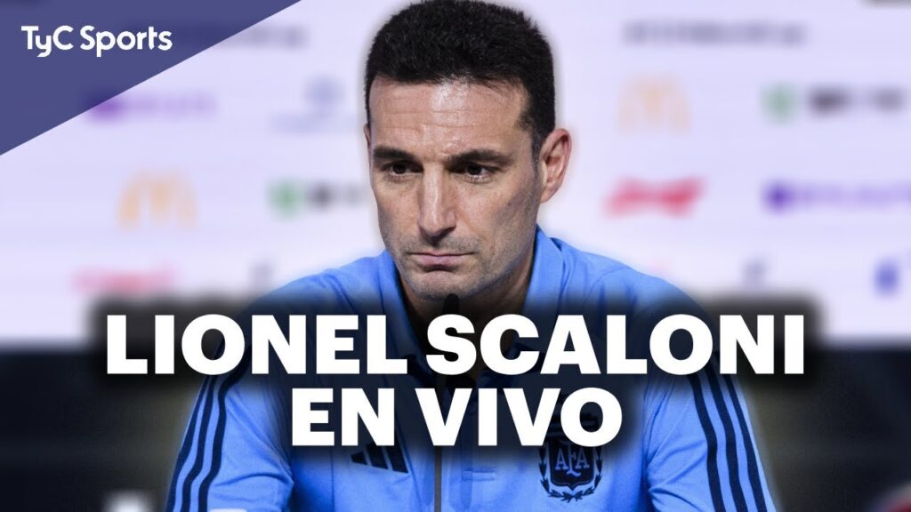 LIONEL SCALONI EN CONFERENCIA DE PRENSA 🔥 EL DT DE LA SELECCIÓN ARGENTINA HABLA EN TyC SPORTS ⚽