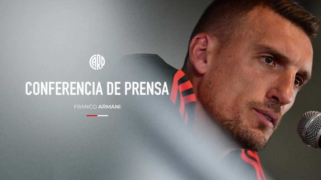 Franco Armani en conferencia de prensa | Sarmiento 0 – River 2 Franco Armani en conferencia de prensa | Sarmiento 0 - River 2