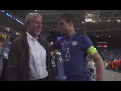 Cesar Azpilicueta And Roman Abramovich After Winner Champions League 2021