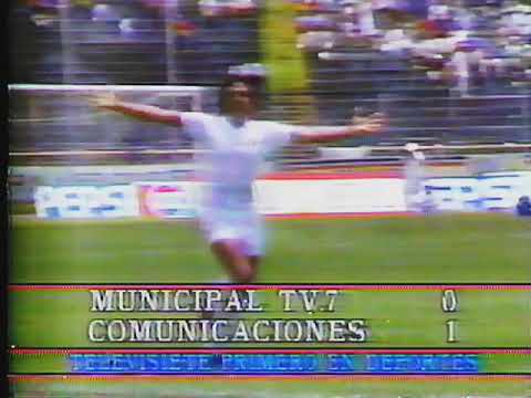 Gol de Raúl "Flaco" Chacón a Municipal - 1987