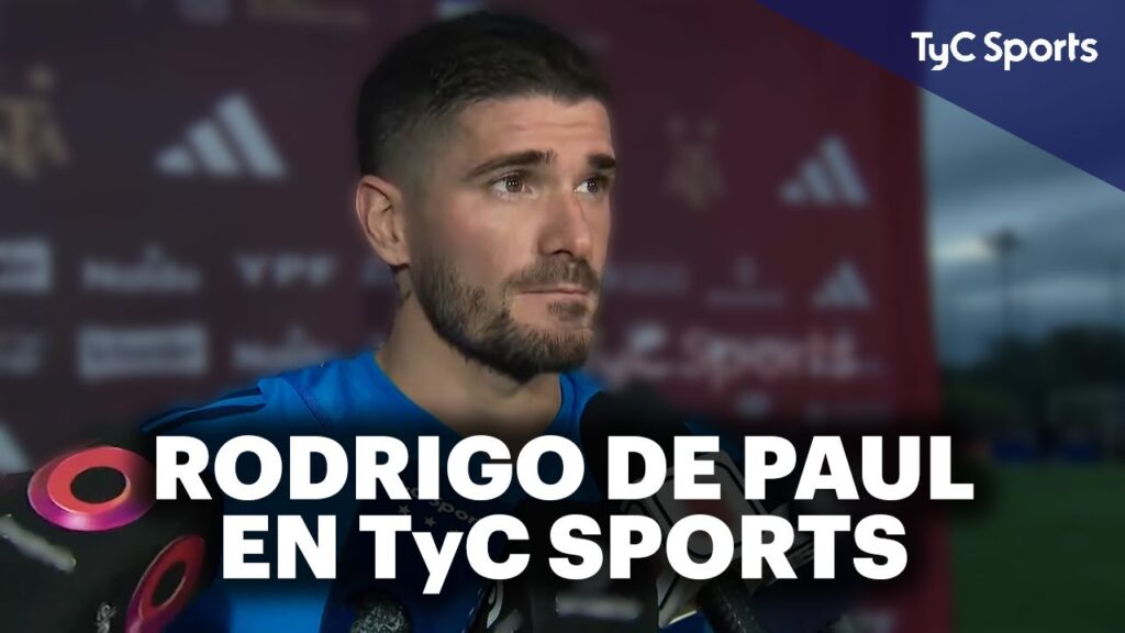 RODRIGO DE PAUL EN TyC SPORTS 🔥 "ESTOY ANSIOSO POR LA FIESTA DE MAÑANA"