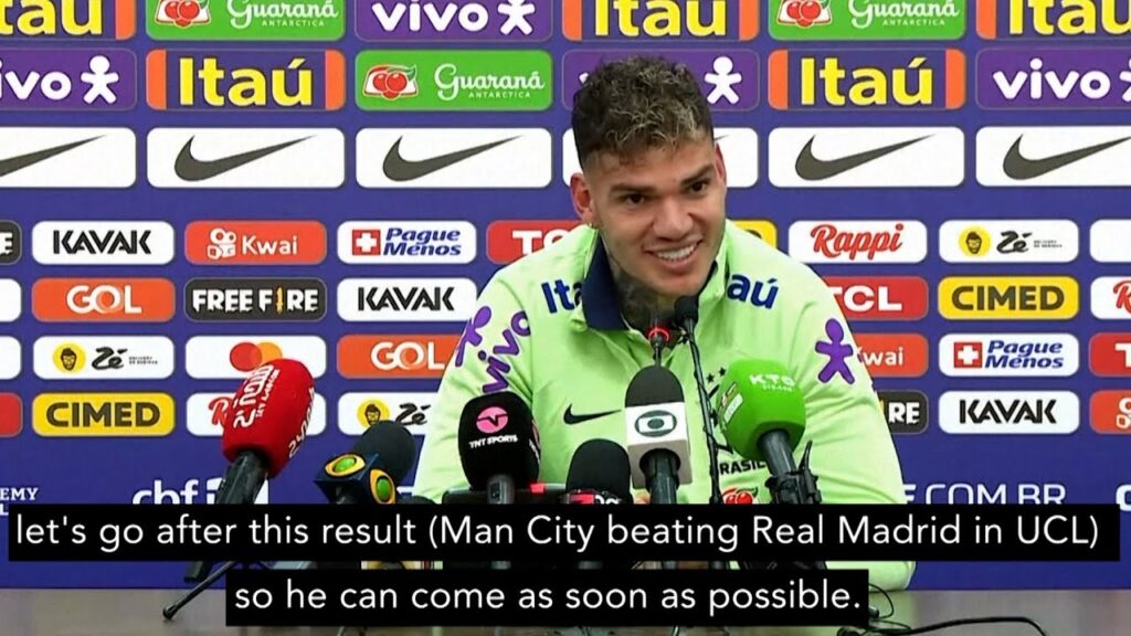 'Let's beat Real Madrid to help bring Ancelotti to Brazil!' | Ederson