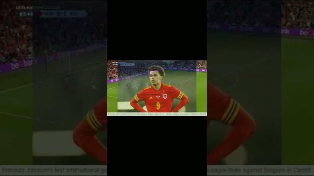 Brennan Johnson Scores His First International Goal vs Belgium! #short #shorts