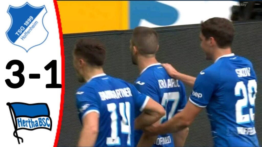 Hoffenheim vs Hertha (3-1) Andrej Kramaric goals and Extended Highlights.