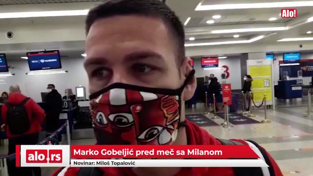 Fudbaleri Zvezde Milan Borjan i Marko Gobeljić pred meč sa Milanom