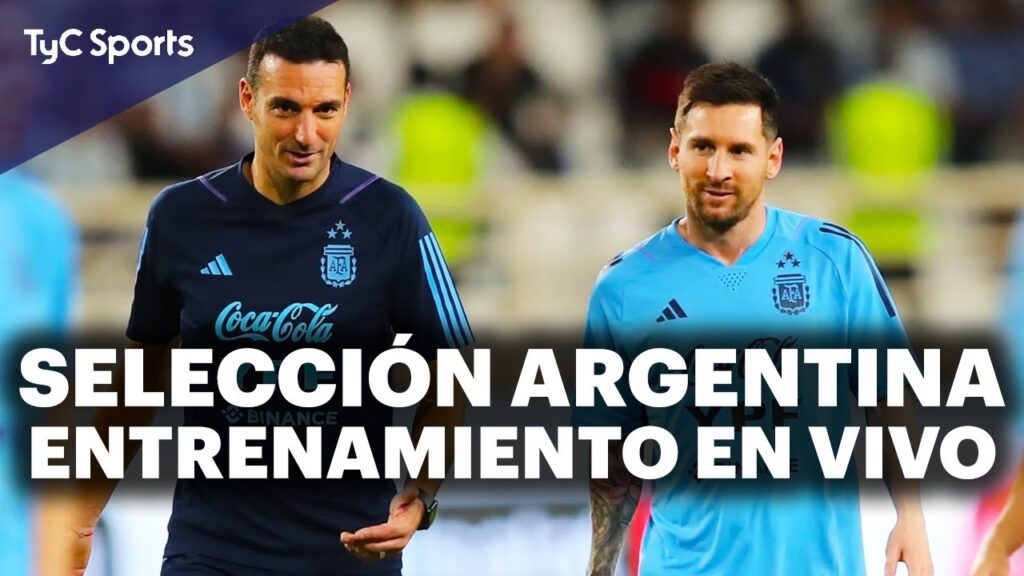 LA SELECCIÓN ARGENTINA SE ENTRENA EN VIVO 🔥 LA SCALONETA SE PREPARA PARA LA FIESTA EN EL MONUMENTAL