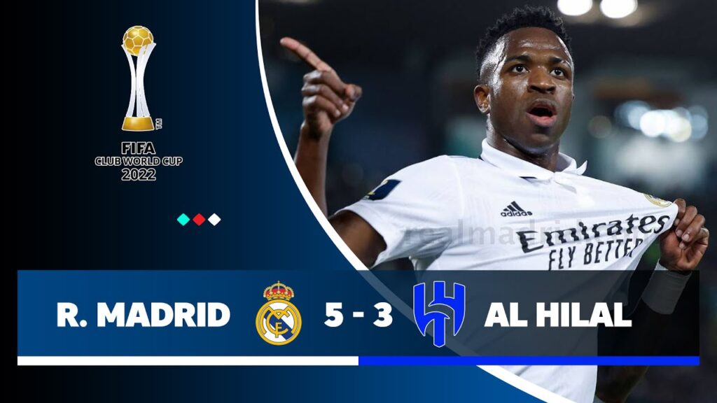 Real Madrid 5 x 3 Al Hilal - O DIA EM QUE VINI JUNIOR DEU SHOW E O REAL CONQUISTOU O OCTA MUNDIAL