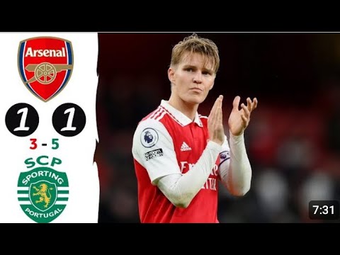 Manuel Ugarte Red Card | Arsenal vs Sporting CP | All Goals & Highlights | UEFA Europa League 22/23
