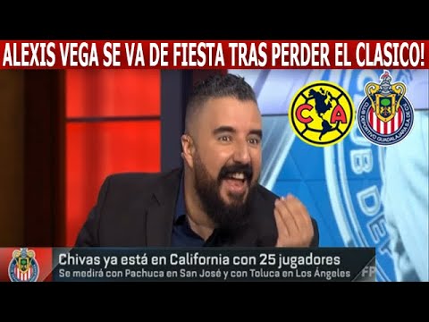 Alexis Vega Se Va de Fiesta Luego de Perder Chivas contra America, Alvaro Morales le da con Todo