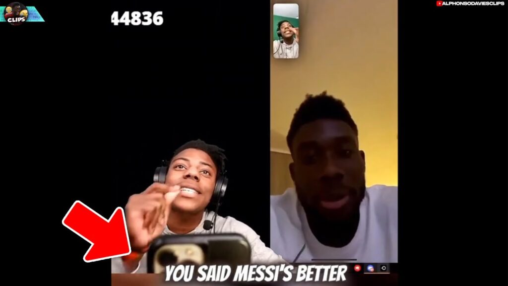 Speed confronts Davies about 'Messi or Ronaldo?'