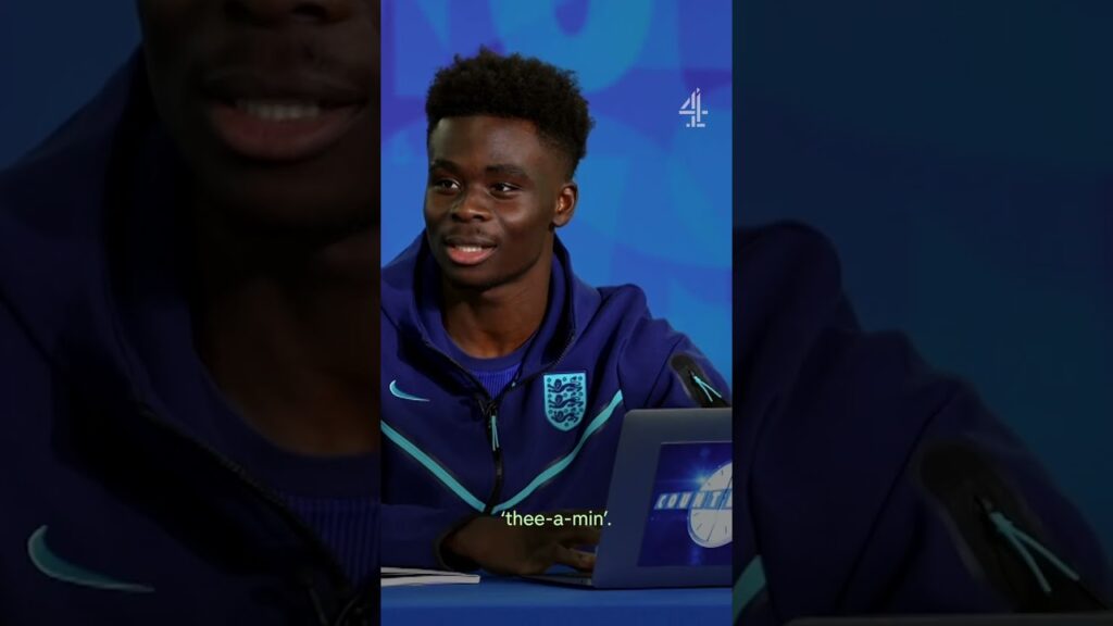 Bukayo Saka leaves everyone in hysterics 💀 #shorts