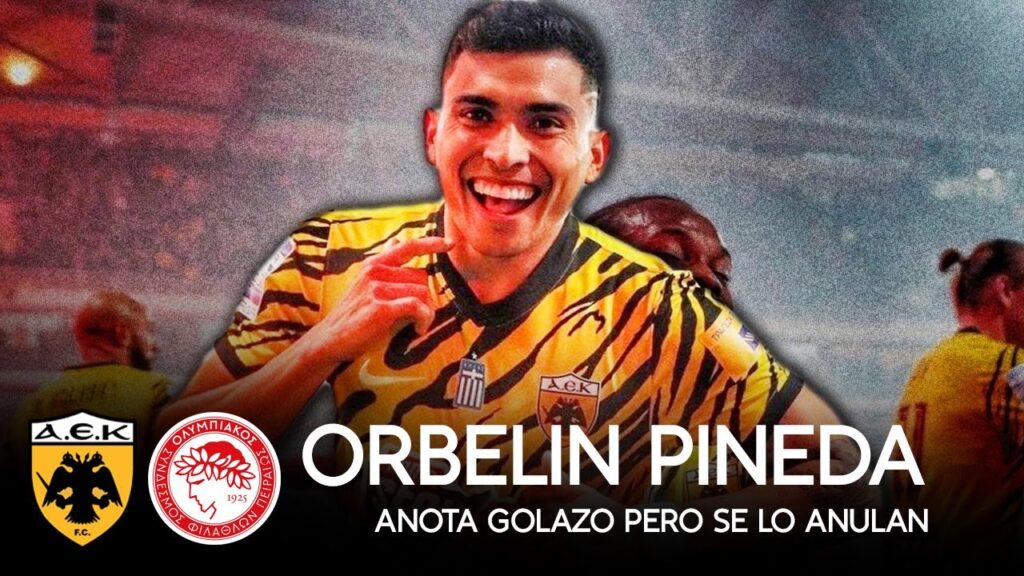 PARTIDAZO de Orbelin Pineda en la DERROTA del AEK y le anulan un GOL