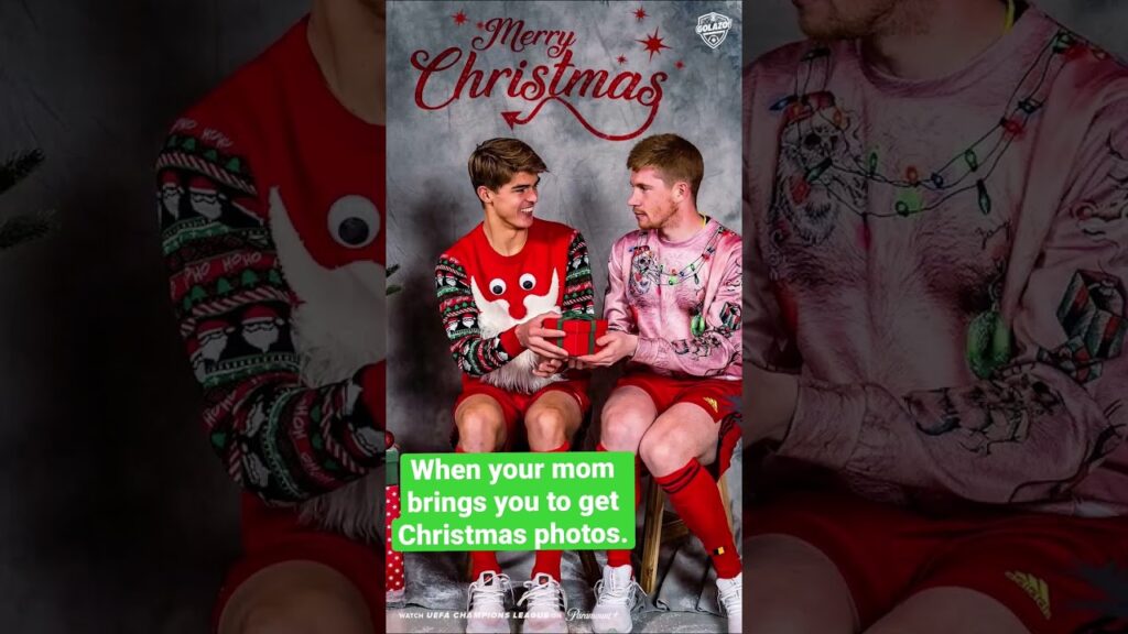 Kevin de Bruyne, Eden Hazard, Axel Witsel & the Red Devils Pose for Christmas Pictures #shorts