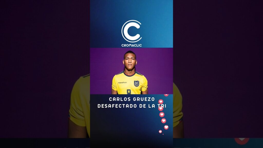 🚑🤦‍♂️ CARLOS GRUEZO QUEDÓ FUERA DE LA TRI 🇪🇨 POR UNA RUPTURA MUSCULAR #cromadeportes #latri #ecuador