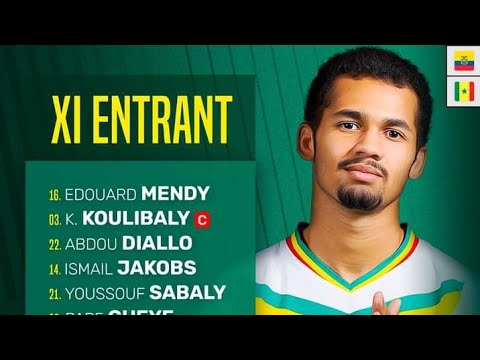 Onze Du Sénégal Avec Illiman ndiaye,Pape Gueye Et Pathe Ciss