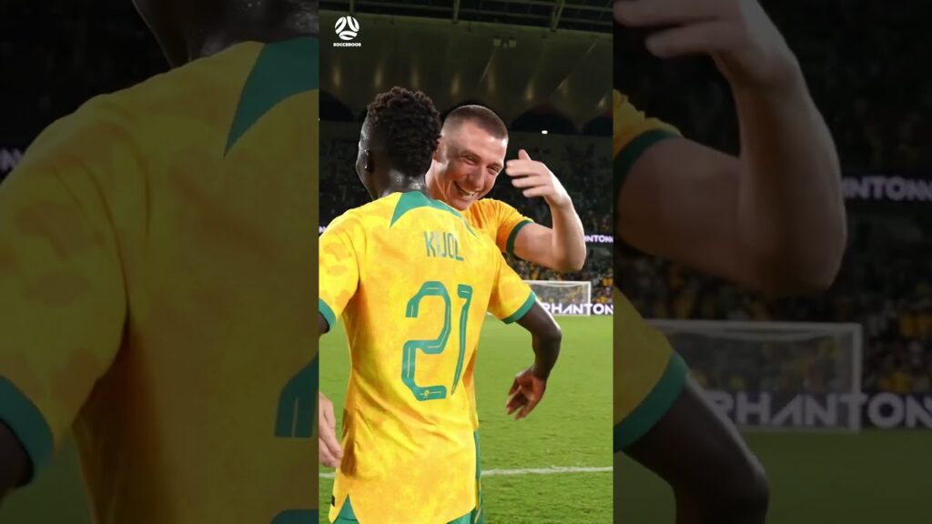 Garang Kuol, #Socceroos 4th youngest goal scorer… Jason Cummings 😳 #shorts #football #banter #funny