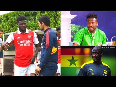 ASAMOAH GYAN ADVICES OTTO ADDO ON THE TATICS TO USE-ARSENAL BOSS RECEIVES STRONG WARNING ON THOMAS
