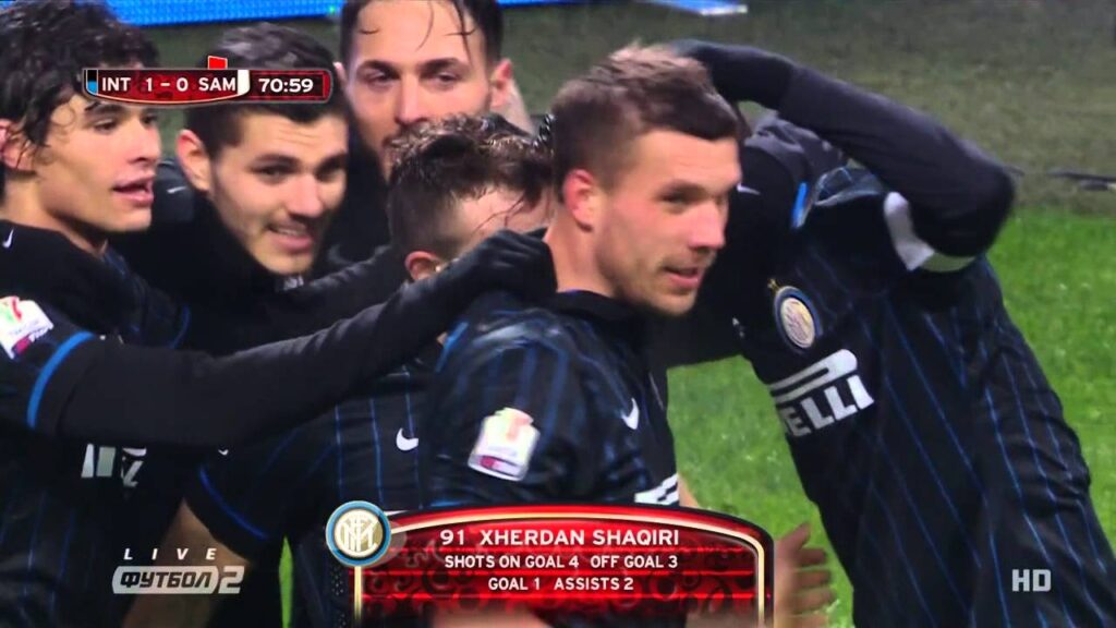 Gol di Shaqiri - Inter vs. Sampdoria (2:0)