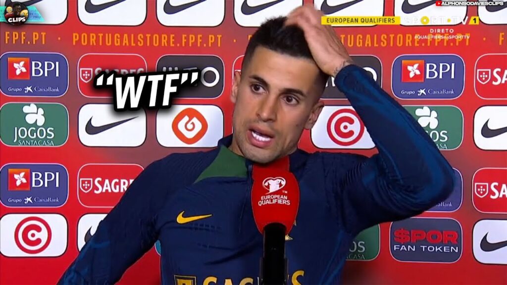 Cancelo shocked as he finds out Naglesmann's been sacked..