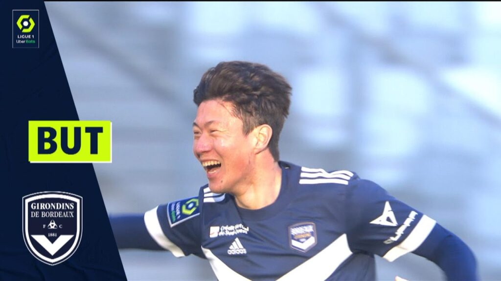 But Ui Jo HWANG (90' - GdB) FC GIRONDINS DE BORDEAUX - RC STRASBOURG ALSACE (4-3) 21/22