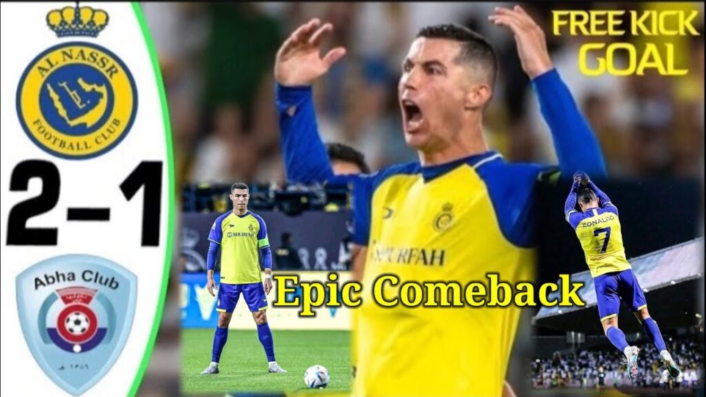 Al Nassr vs Abha 2-1 | Ronaldo Goal #cristianoronaldo #alnassr
