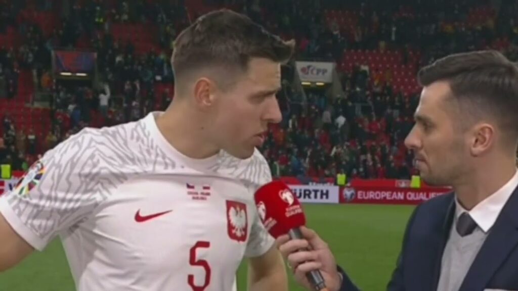 Jan Bednarek wywiad po meczu Czechy - Polska