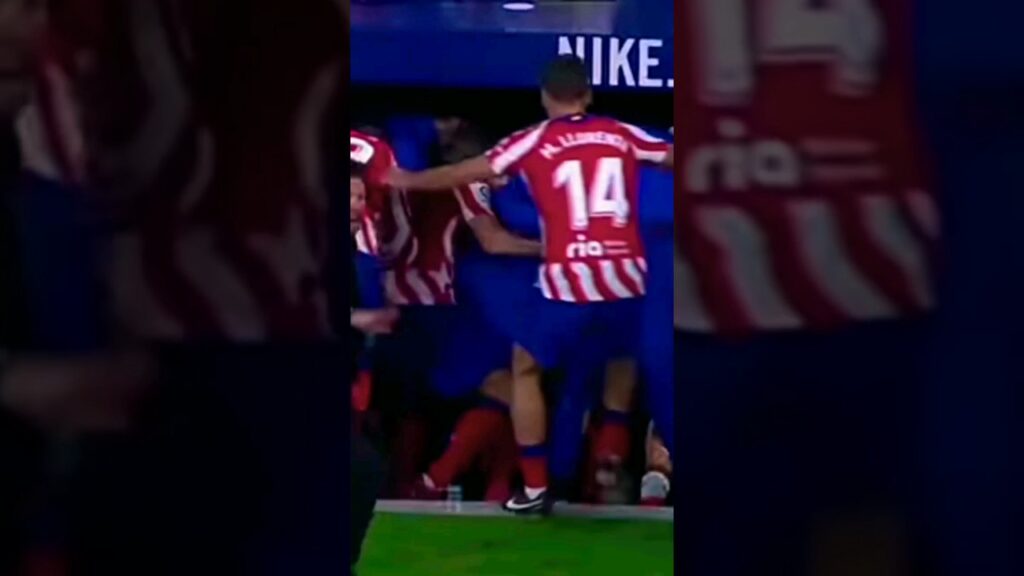 Angel Correa scored and celebrated on the bench 🙆#laliga #atleticomadrid #trending #correa#viral #4k
