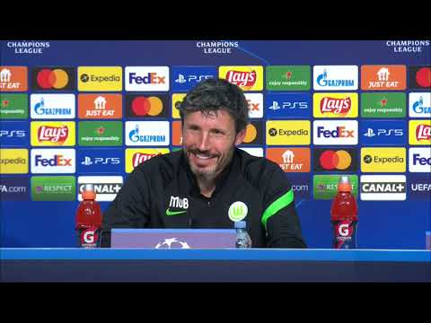 Mark van Bommel, Koen Casteels - LOSC Lille v Wolfsburg - Pre-Match Press Conference