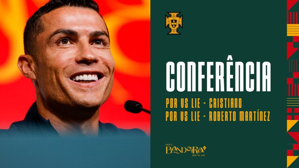 Conferência - Cristiano Ronaldo e Roberto Martínez