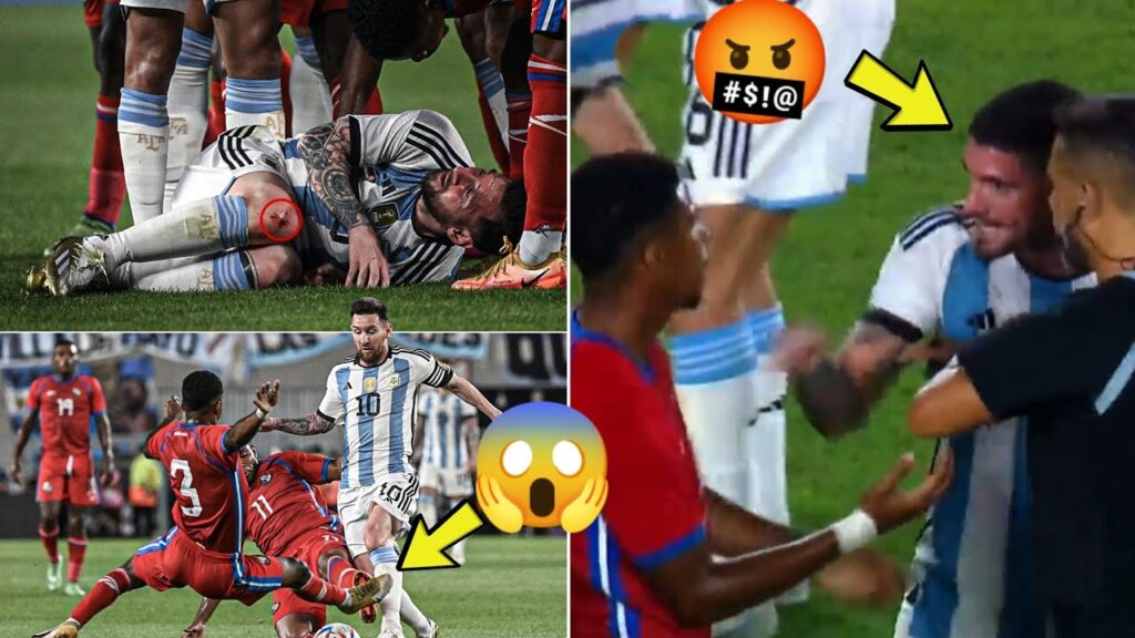 🤬 Rodrigo De Paul Angry Reaction to Panama players after Bad Tackle on Messi