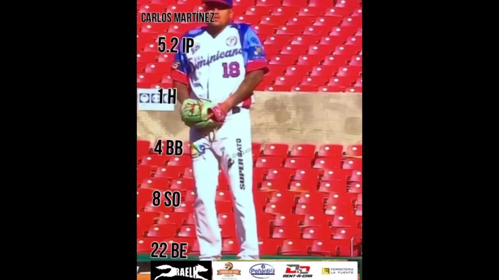 Carlos Martínez lanzó su segundo partido de la Serie del Caribe.