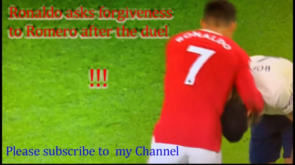 Duel Ronaldo vs Cristian Romero |  Tottenham vs ManUnited  1080 i