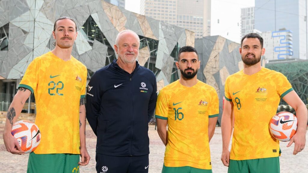 Graham Arnold, Jackson Irvine, Bailey Wright & Aziz Behich | Press Conference | Australia v Ecuador