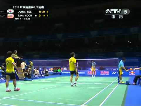 [2011 Sudirman Cup MD] Jung Jae Sung/Lee Yong Dae vs Tan Boon Heong/Hoon Thien How [8]