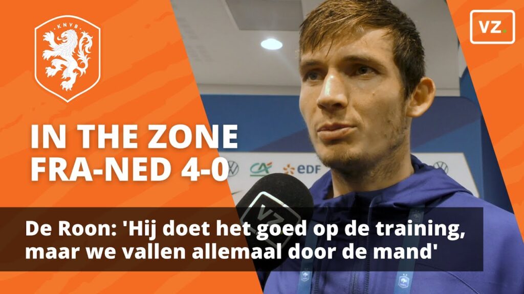 De Roon: 'Hij doet het goed op de training, maar we vallen vandaag allemaal door de mand'