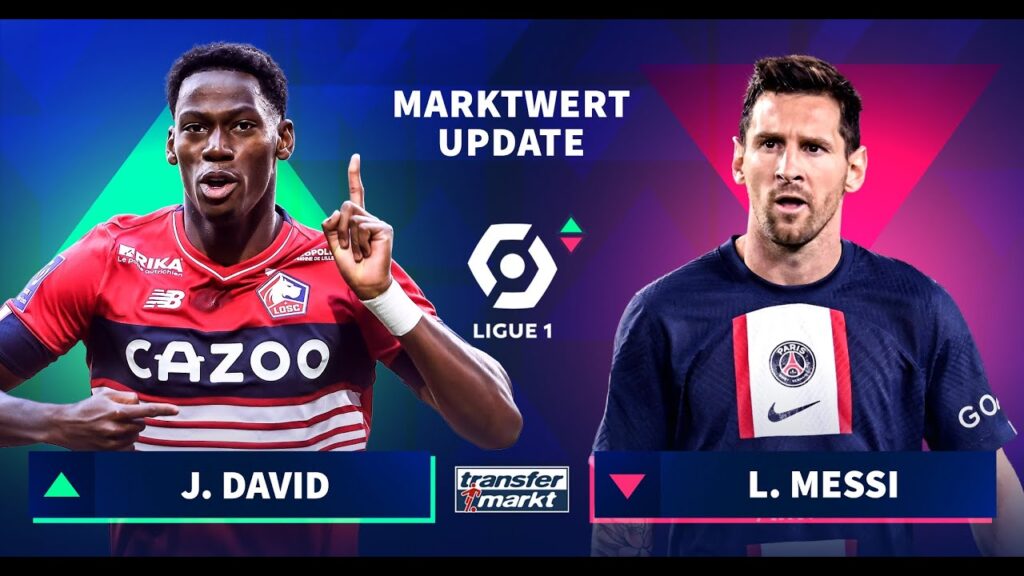 Marktwerte Ligue 1: David steigt um 15 Mio. – Minus für PSG-Profis um Messi & Neymar | TRANSFERMARKT
