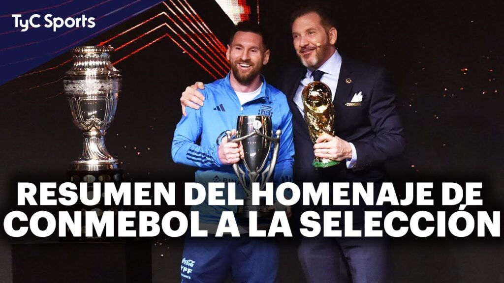 LO MEJOR DEL HOMENAJE A LA SELECCIÓN ARGENTINA 🔥 LÁGRIMAS Y EMOCIÓN DE MESSI, SCALONI Y MUCHO MÁS