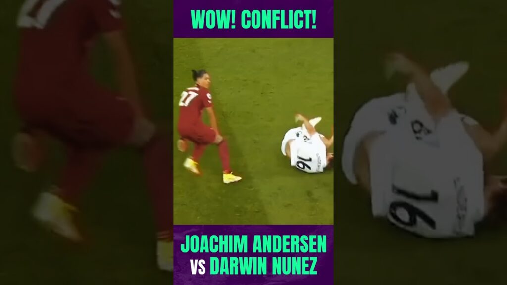 Joachim Andersen rattled Darwin Nunez to a RED CARD!!! 🟥😮🔥