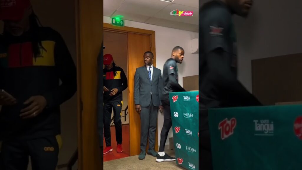 Rigobert Song et Olivier Ntcham en conférence de presse avant d’affronter la Namibie