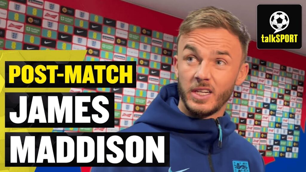 "I've waited so long." 😩 James Maddison reacts to his first start for England [England 2-0 Ukraine]
