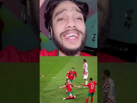 بكاء هيستيري من بدر بانون بعد الهزيمه من كرواتيا مؤثر جدا 😭🇲🇦 #قطر #كأس_العالم