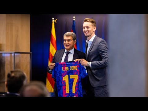 LUUK DE JONG's OFFICIAL PRESENTATION AS A BARÇA PLAYER from CAMP NOU (FULL LIVESTREAM)