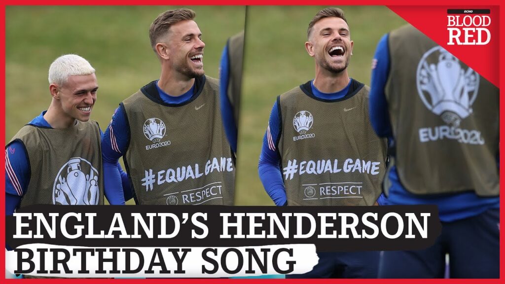 Phil Foden Embraces Jordan Henderson | England Sing Happy Birthday