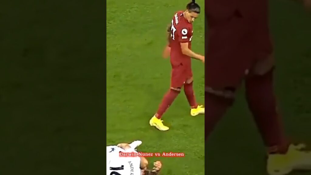 Darwin Nunez vs joachim andersen 😬😳